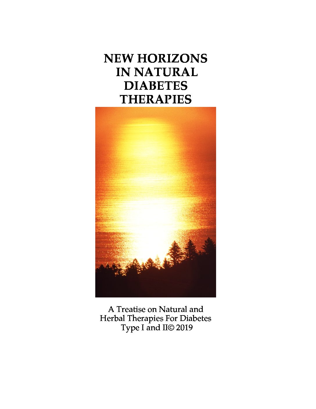 Electronic -Book (PDF) New Horizons in Natural Diabetes Therapies